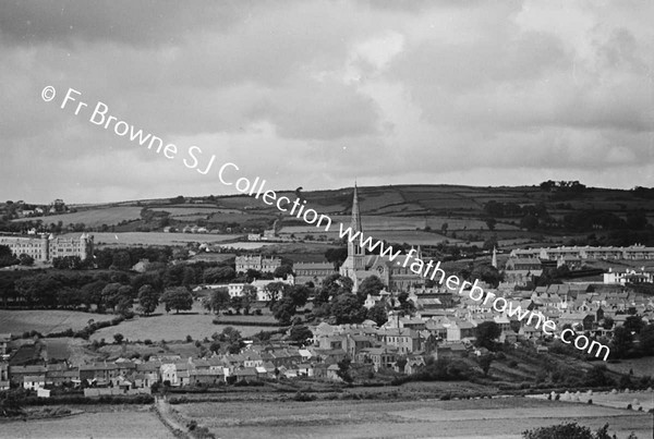 DISTANT VIEW OF CATHEDRAL COLLEGE AND TOWN FROM SOUTH